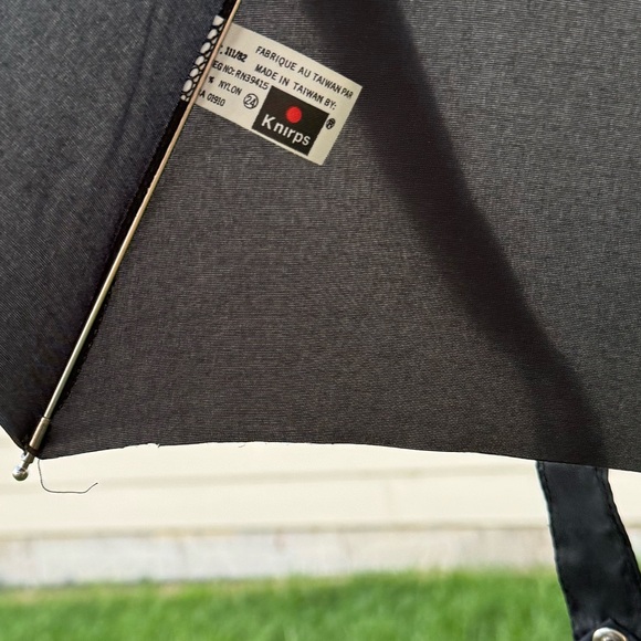 Vintage KNIRPS Black Italian Handl Umbrella - Picture 7 of 15